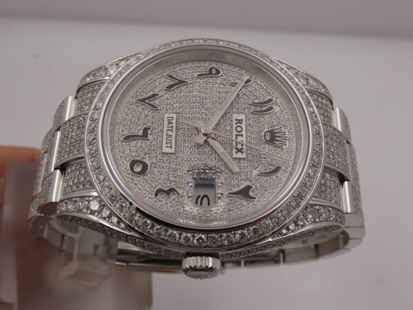Rolex Datejust II 126300 Iced Out With PAPERS 10.59cts Diamonds May 2024 Automatic Steel