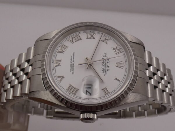 Rolex Datejust 36 Jubilee 16220 Acciaio NO HOLES Anno 2000 Carica Automatica