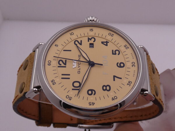 Glycine F 104 NEW OLD STOCK 48mm Automatic BOX&PAPERS Year 2020 Steel