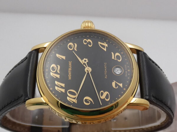 Montblanc Star Meisterstuck Automatic Date Lamianto oro 18Kt Anni 2000's Acciao