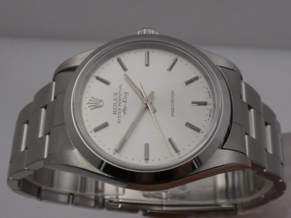 Rolex Air King 14000M NO FORI Quadrante Argentato 34mm Anno 2003 Automatico Acciaio OTTIME CONDIZIONI