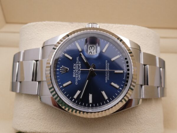 Rolex Datejust 36 126234 BOX&PAPERS Italia 2020 LIKE NEW Lunetta Oro Bianco 18Kt MAI LUCIDATO