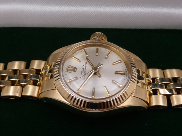 Rolex Oyster Perpetual 26 Lady 6719 Oro 18Kt 26mm Bracciale Jubelee Anno1977 Automatico