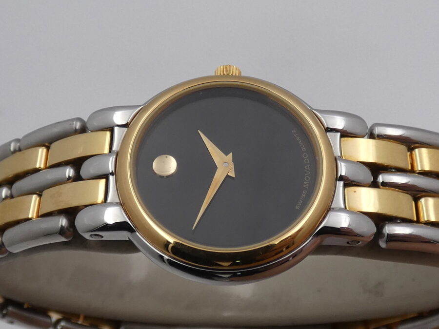 Movado Museum Lady N.O.S. Lam. Oro 18Kt & Acciaio NEW OLD STOCK Anni '90s Mai Indossato