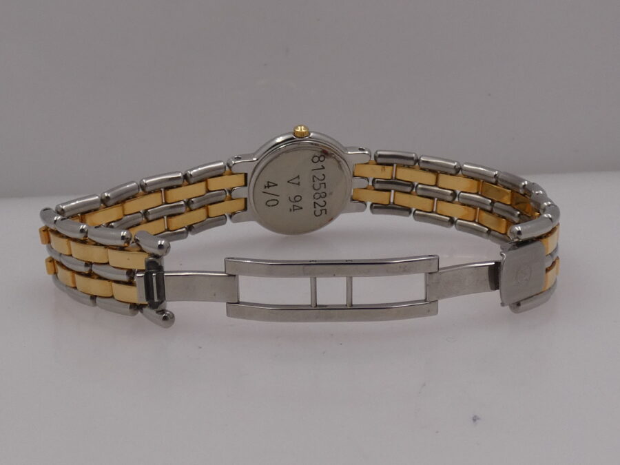 Movado Museum Lady N.O.S. Lam. Oro 18Kt & Acciaio NEW OLD STOCK Anni '90s Mai Indossato - immagine 11