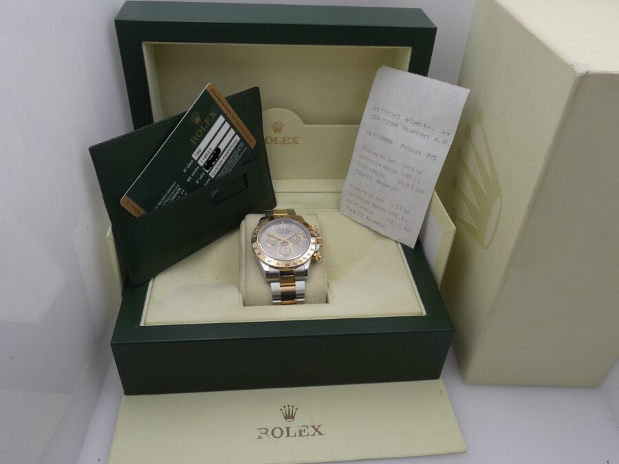 Rolex Daytona Cosmpograph RRR 116523 BOX&PAPERS Acciaio e Oro 18Kt Anno 2014 Automatico - immagine 11