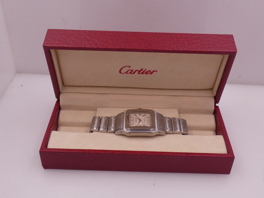 Cartier Santos Galbée 2319 Automatico Acciaio Anni 2000's BRACCIALATO - immagine 11