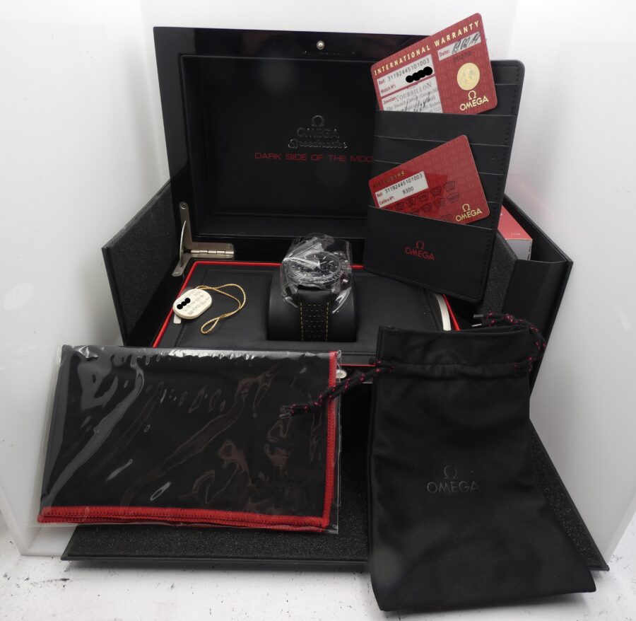 Cronografo Omega Speedmaster Dark Side Of The Moon  FULL SET Ceramic Automatico ANNO 2014 CONDIZIONI TOP - immagine 12