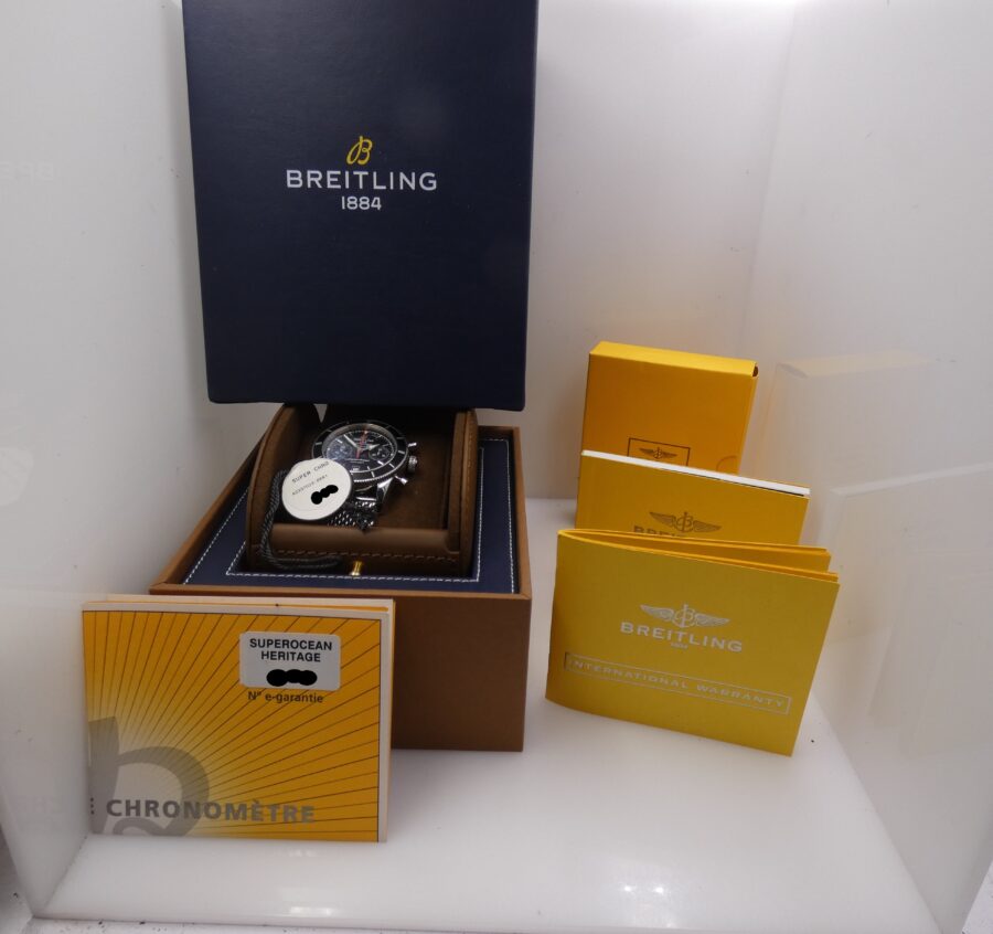 Breitling Superocean Heritage Cronografo A23370 FULL SET 44mm Anno 2013 Automatico Acciaio Bracciale Milano - immagine 12