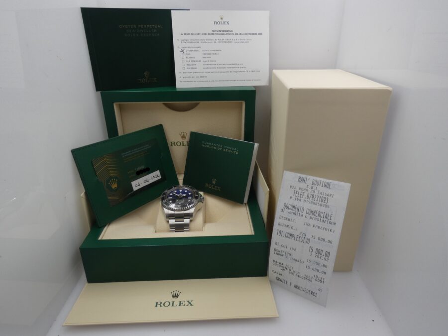 Rolex Sea-Dweller Deepsea James Cameron 136660 BOX&PAPERS Italia April 2024 LIKE NEW Acciaio Automatico - immagine 12