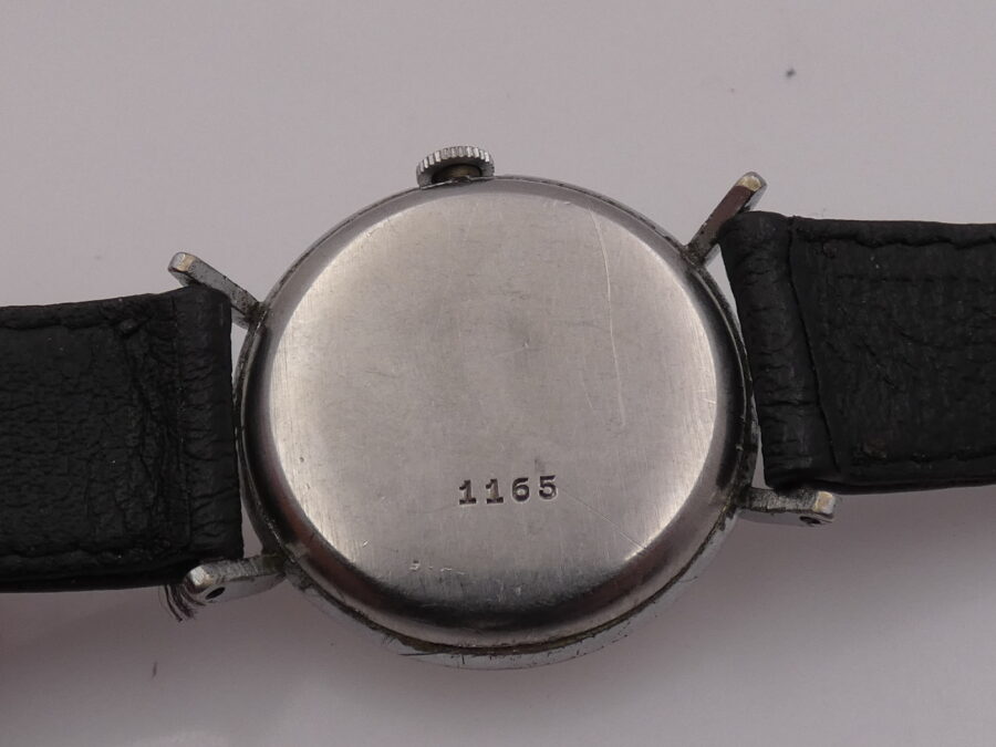 Record Vintage Watch 32mm Manuale Anni 1940's Acciaio Inox Calibro 022-18 - immagine 13