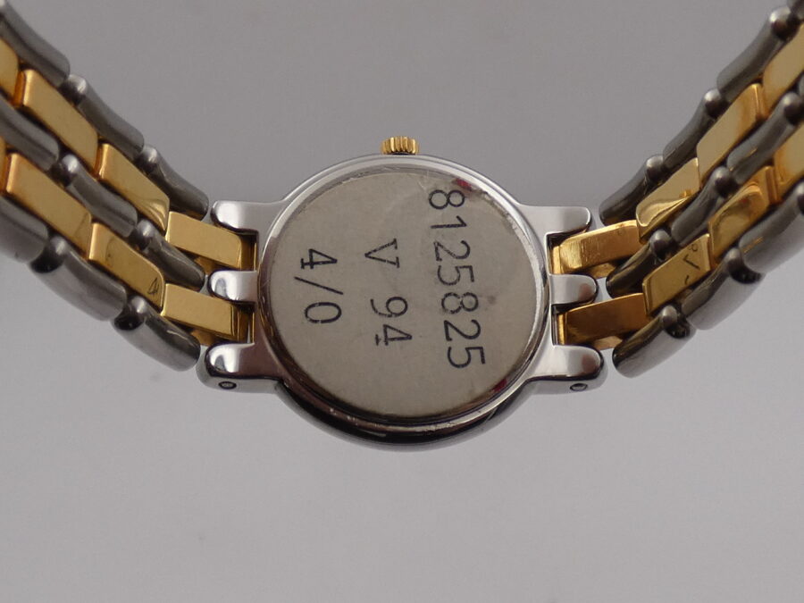 Movado Museum Lady N.O.S. Lam. Oro 18Kt & Acciaio NEW OLD STOCK Anni '90s Mai Indossato - immagine 15