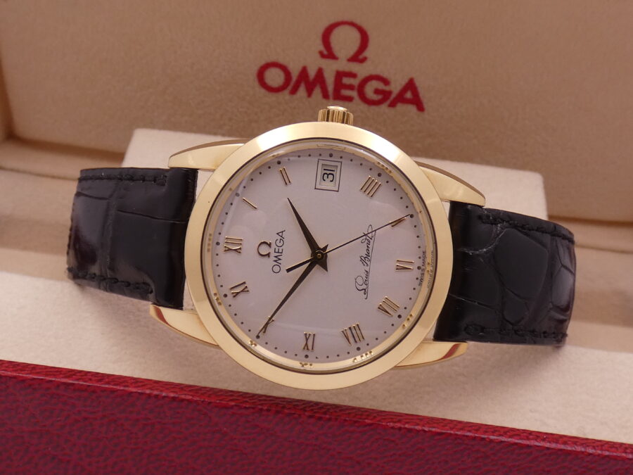 Omega Louis Brandt Oro Giallo 18Kt Automatic Date Anni 90's Referenza 166.0300 - immagine 5