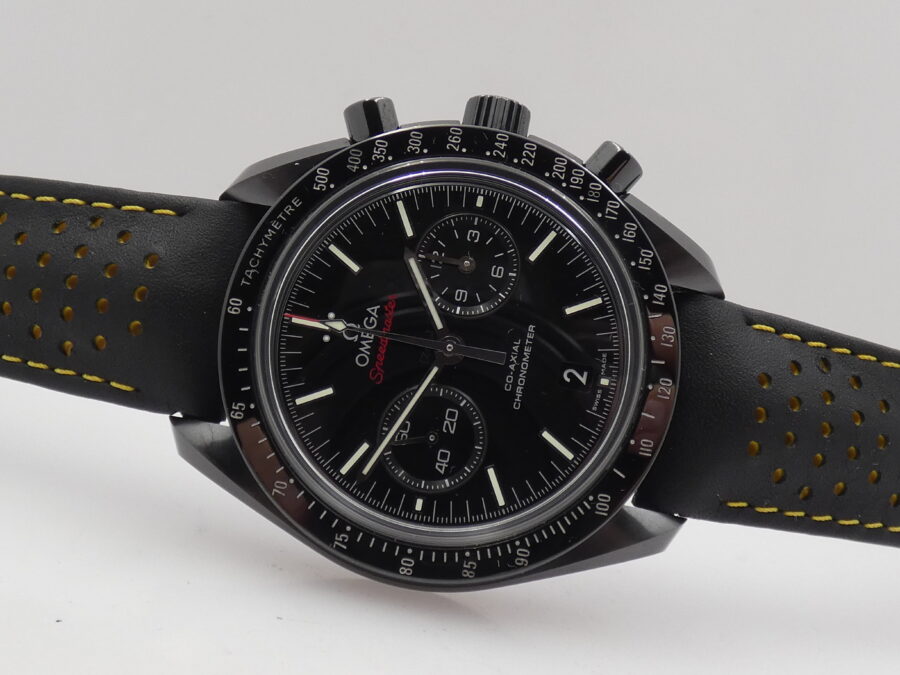 Cronografo Omega Speedmaster Dark Side Of The Moon  FULL SET Ceramic Automatico ANNO 2014 CONDIZIONI TOP - immagine 5