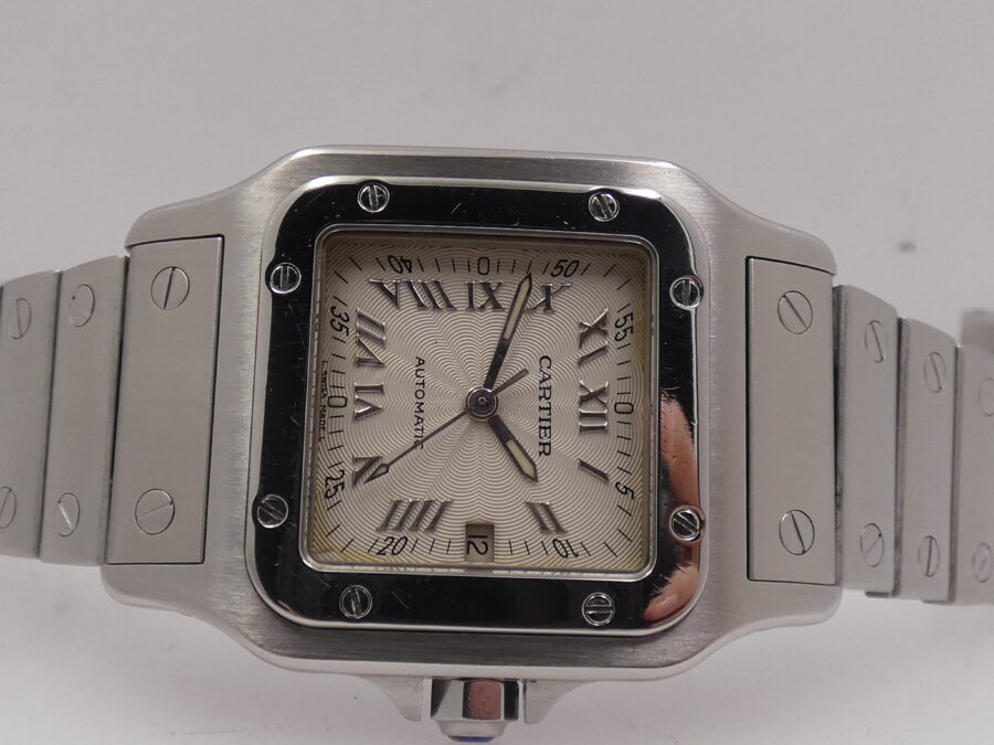 Cartier Santos Galbée 2319 Automatico Acciaio Anni 2000's BRACCIALATO - immagine 5