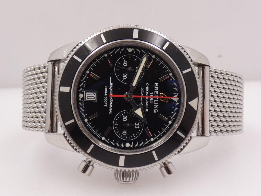 Breitling Superocean Heritage Cronografo A23370 FULL SET 44mm Anno 2013 Automatico Acciaio Bracciale Milano - immagine 6