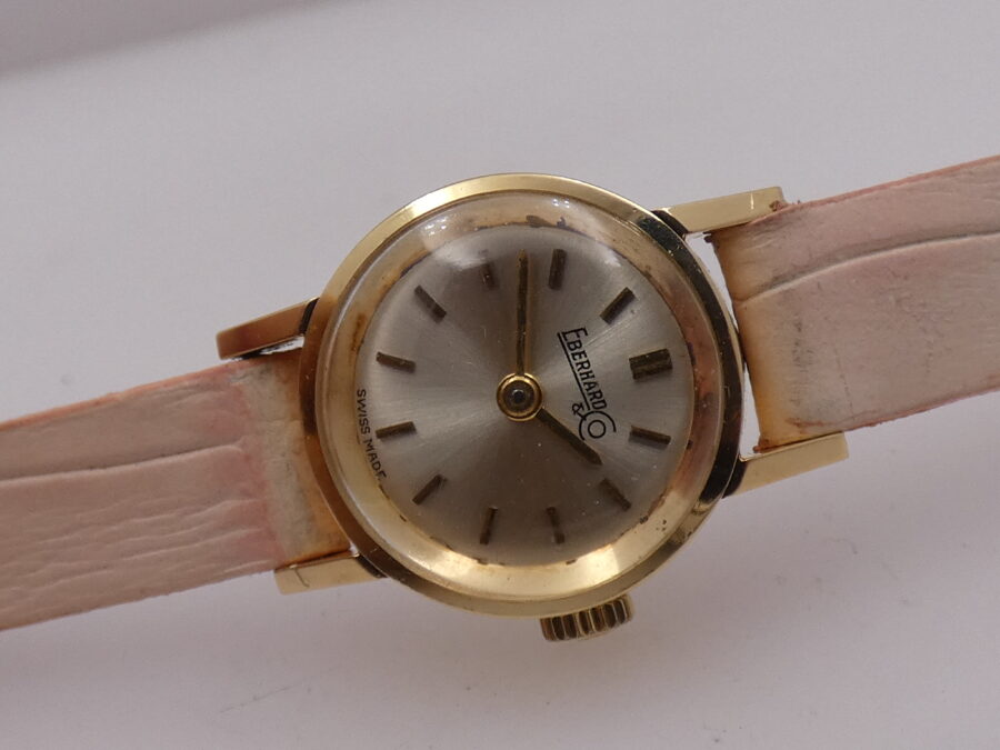 Eberhard & Co. Lady Vintage Oro massiccio 18Kt With BOX Carica Manuale ANNI '70s - immagine 7