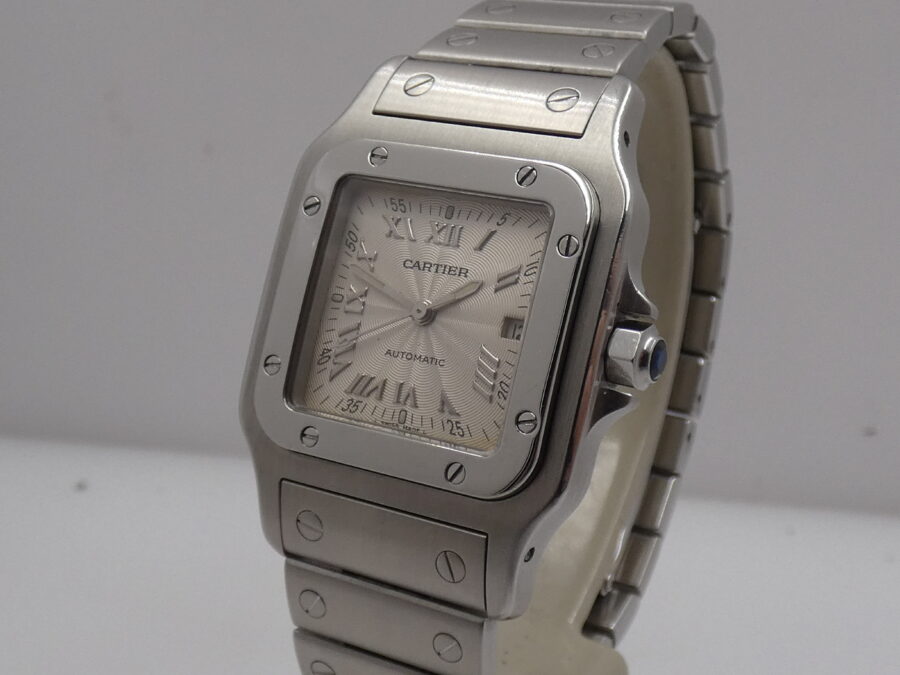 Cartier Santos Galbée 2319 Automatico Acciaio Anni 2000's BRACCIALATO - immagine 8