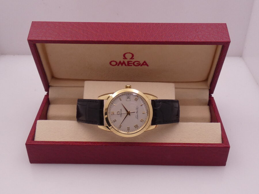 Omega Louis Brandt Oro Giallo 18Kt Automatic Date Anni 90's Referenza 166.0300 - immagine 9