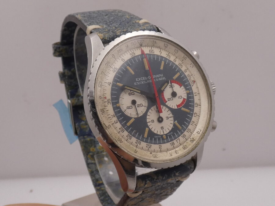 Excelsior Park Excel-O-Graph Cronografo Oversize 42mm ANNI 1960's Carica Manuale Acciaio - immagine 10