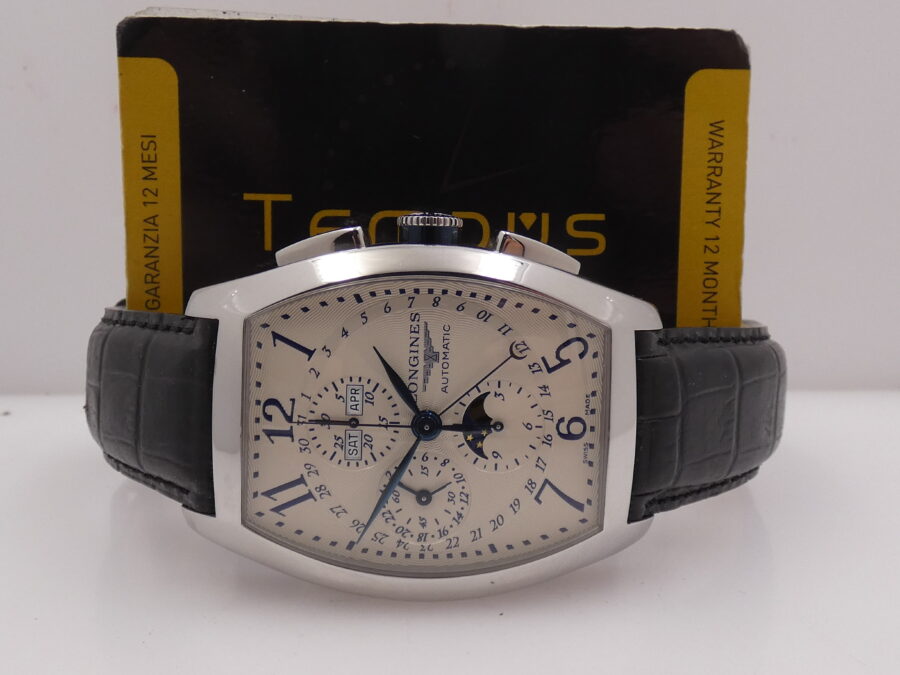 Longines Evidenza Crono Jumbo Triple Date Moonphases NEW BOX&PAPERS Automatico L2.688.4 - immagine 2