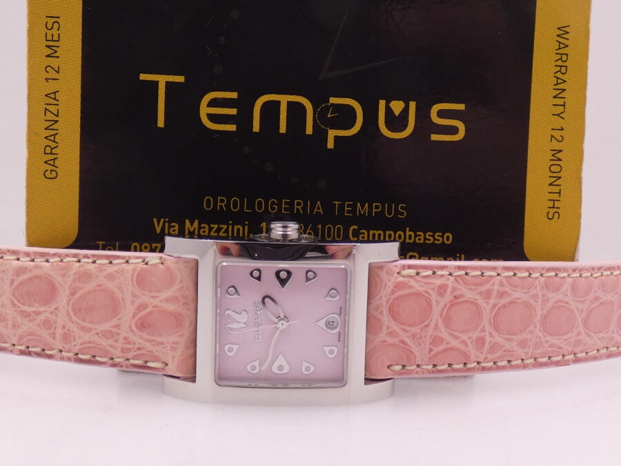 Eberhard & Co. Gingi Date 61007 NEW Pink Dial BOX&PAPERS ANNI 2000's Ladies Watch - immagine 2