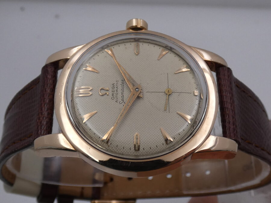 Omega Seamaster Vintage Honey Comb Dial Laminato Oro Rosa 18Kt Anno 1952 Automatic Bumper