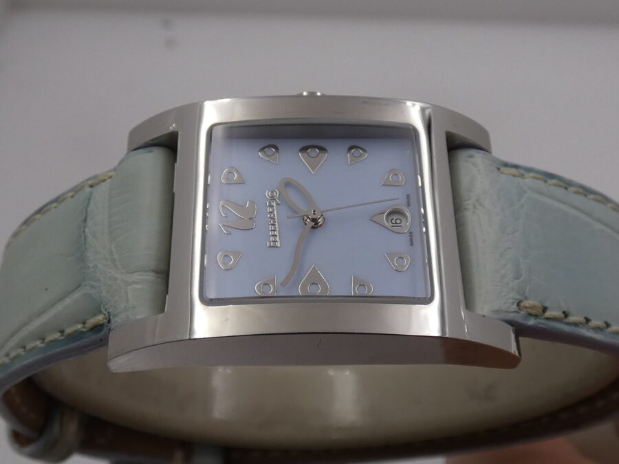 Eberhard & Co. Gingi Date 61007 NEW Tiffany Dial BOX&PAPERS ANNO 2010 Mai Indossato Ladies