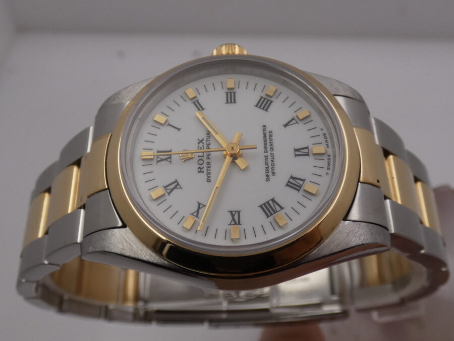 Rolex Oyster Perpetual 31 Mid-Size 67483 SENZA FORI Acciaio&Oro18Kt Anno 1998 Automatico WITH BOX