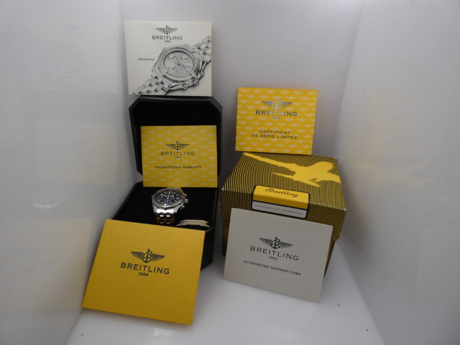 Breitling Chronomat P.A.N. Frecce Tricolori 40° Anniversario BOX&PAPERS Anno 2003 SERIE LIMITATA Automatico Acciaio - immagine 11