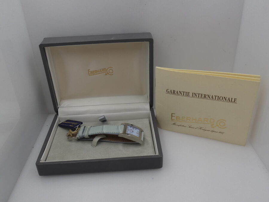 Eberhard & Co. Gingi Date 61007 NEW Tiffany Dial BOX&PAPERS ANNO 2010 Mai Indossato Ladies - immagine 11