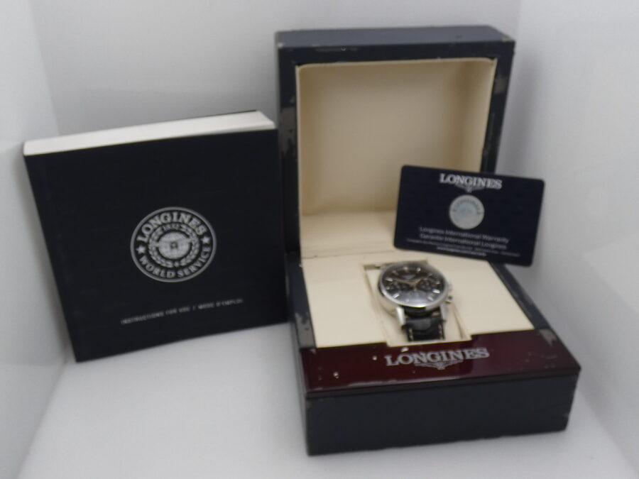 Longines Column-Wheel Cronografo L2.733.4 BOX&PAPERS Anno 2015 Automatico Acciaio - immagine 12