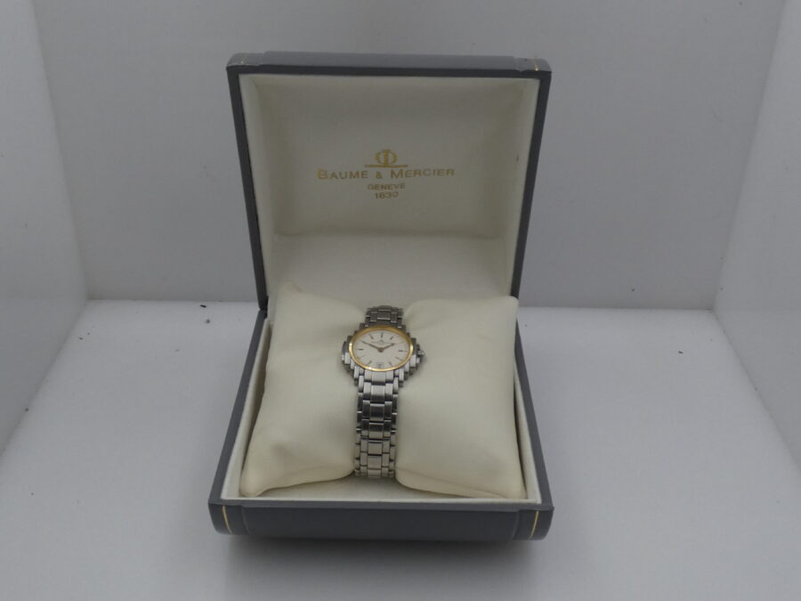 Baume & Mercier Shogun LADY 5236.018.3 Acciaio & Oro 18 Kt WITH BOX Anni 90's Ladies - immagine 12