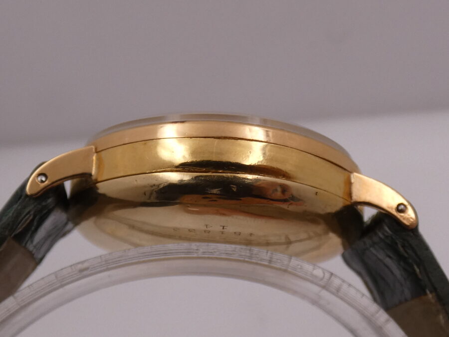 Cronografo Nice Watch Bicompax Oro massiccio 18 Kt Carica Manuale ANNI '50s - immagine 13