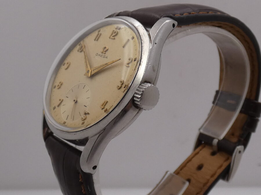 Omega Classic Vintage Oversize 36mm Anno 1952 ORIGINAL DIAL Referenza 2639 Carica Manuale Calibro 266 Acciaio - immagine 13