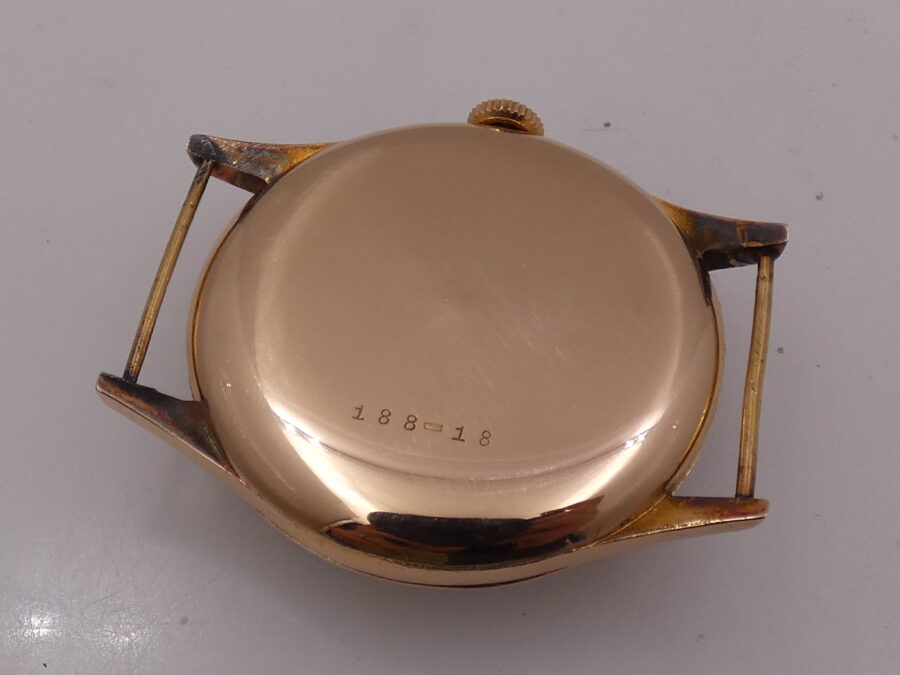 Nicolet Watch Shock-Resist Date Oro Rosa 18kt Anni 1940's Carica Manuale Vintage - immagine 14