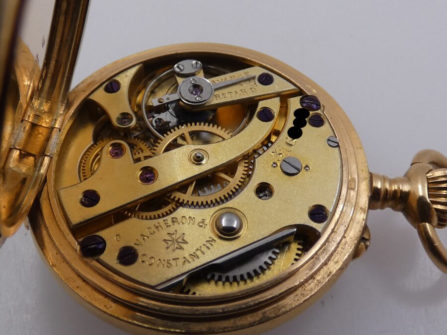 Vacheron Constantin Pocket Monachina Anno 1908 Oro Massiccio 18Kt Quadrante Porcellana Carica Manuale - immagine 14