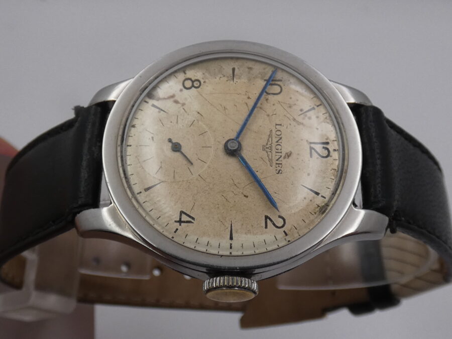 Longines Calatrava ANNO 1937 Acciaio Carica Manuale Orologio Vintage - immagine 3