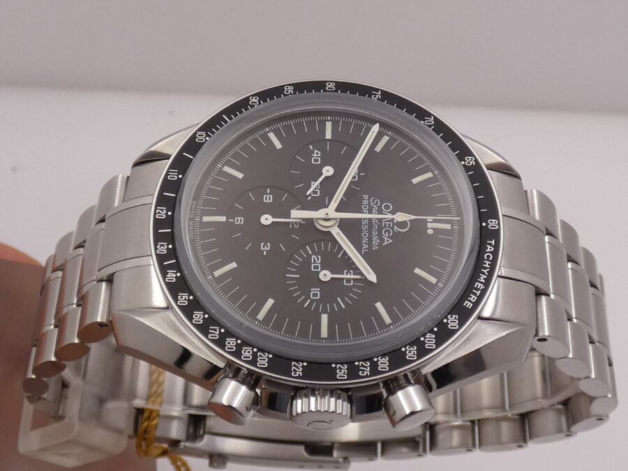 Omega Speedmaster Professional Moonwatch Chronograph Double Sapphire BOX&PAPERS Italia Year 2009 TOP - immagine 3