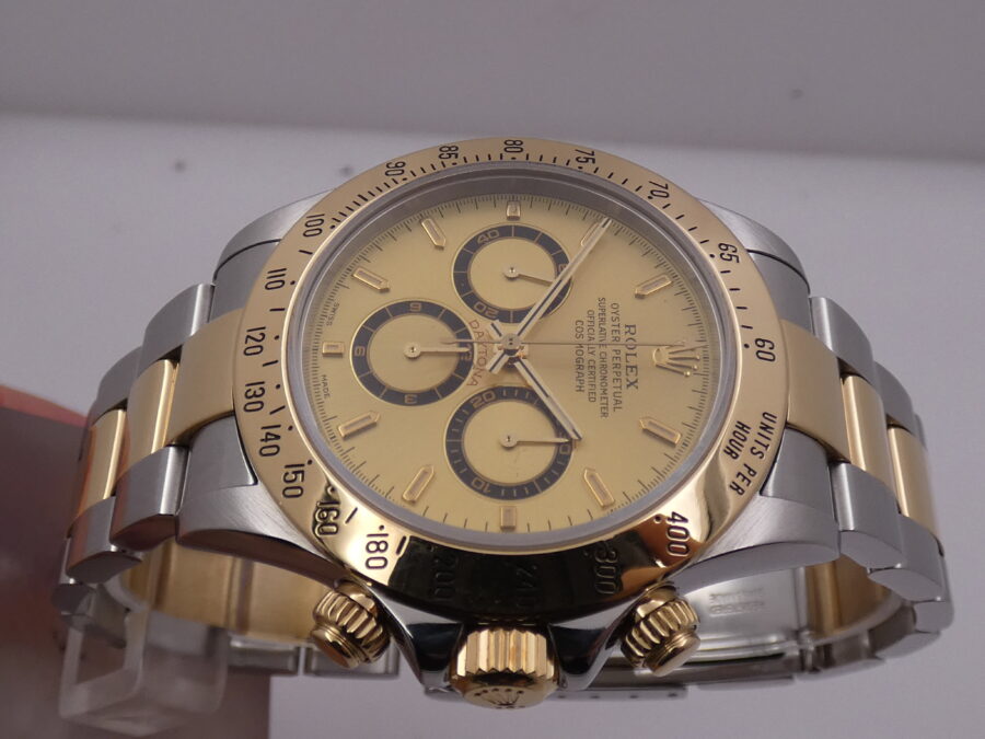 Rolex Daytona Zenith 16523 SEL A Series BOX&PAPERS Never Polished Acciaio & Oro 18Kt Anno 2000 - immagine 3