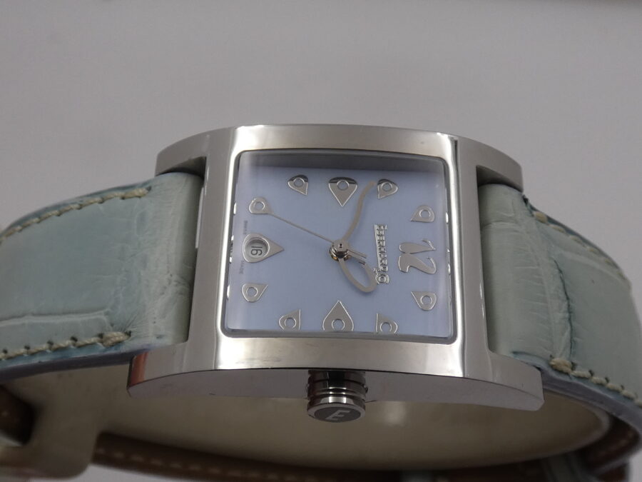 Eberhard & Co. Gingi Date 61007 NEW Tiffany Dial BOX&PAPERS ANNO 2010 Mai Indossato Ladies - immagine 3