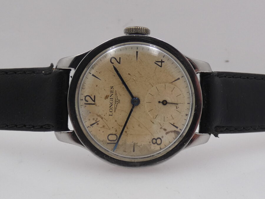 Longines Calatrava ANNO 1937 Acciaio Carica Manuale Orologio Vintage - immagine 4