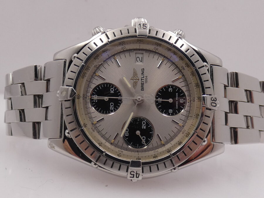 Cronografo Breitling Chronomat A13047 Acciaio With BOX Automatico ANNI '90 Braccialato - immagine 4