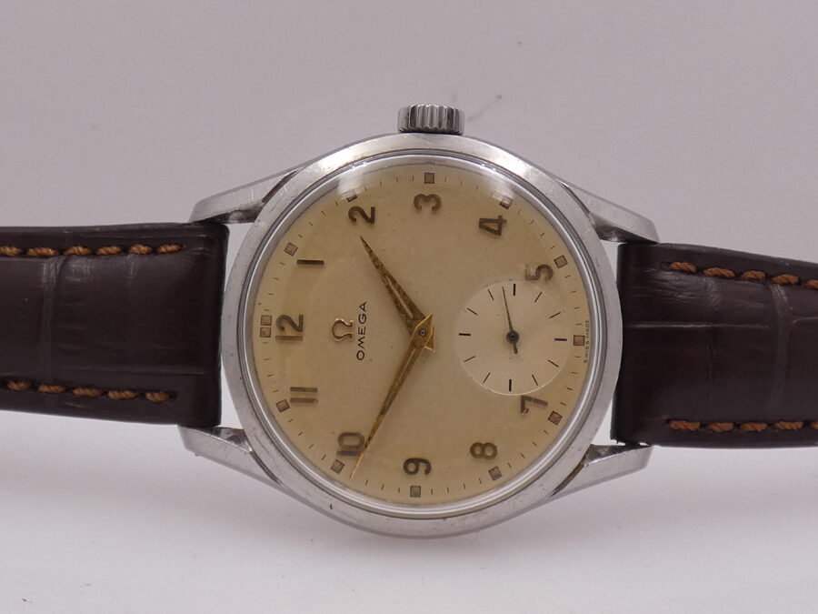 Omega Classic Vintage Oversize 36mm Anno 1952 ORIGINAL DIAL Referenza 2639 Carica Manuale Calibro 266 Acciaio - immagine 4