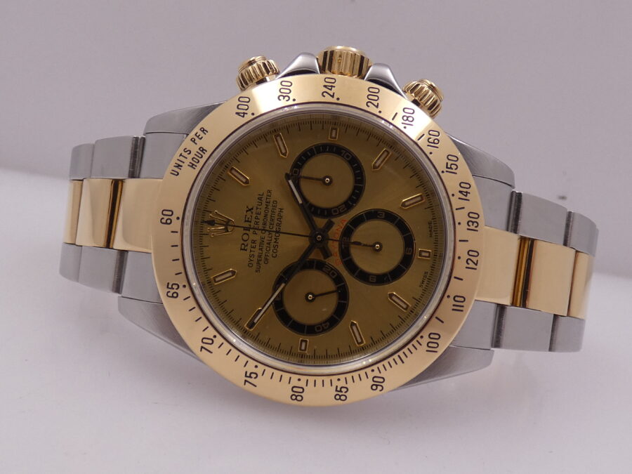 Rolex Daytona Zenith 16523 SEL A Series BOX&PAPERS Never Polished Acciaio & Oro 18Kt Anno 2000 - immagine 4