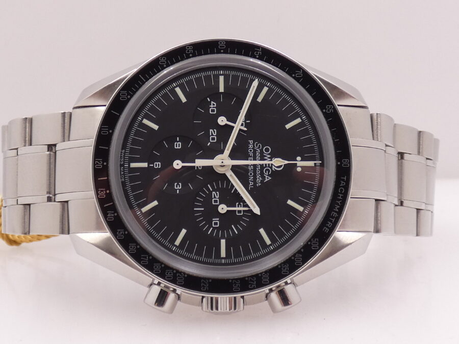 Omega Speedmaster Professional Moonwatch Chronograph Double Sapphire BOX&PAPERS Italia Year 2009 TOP - immagine 5