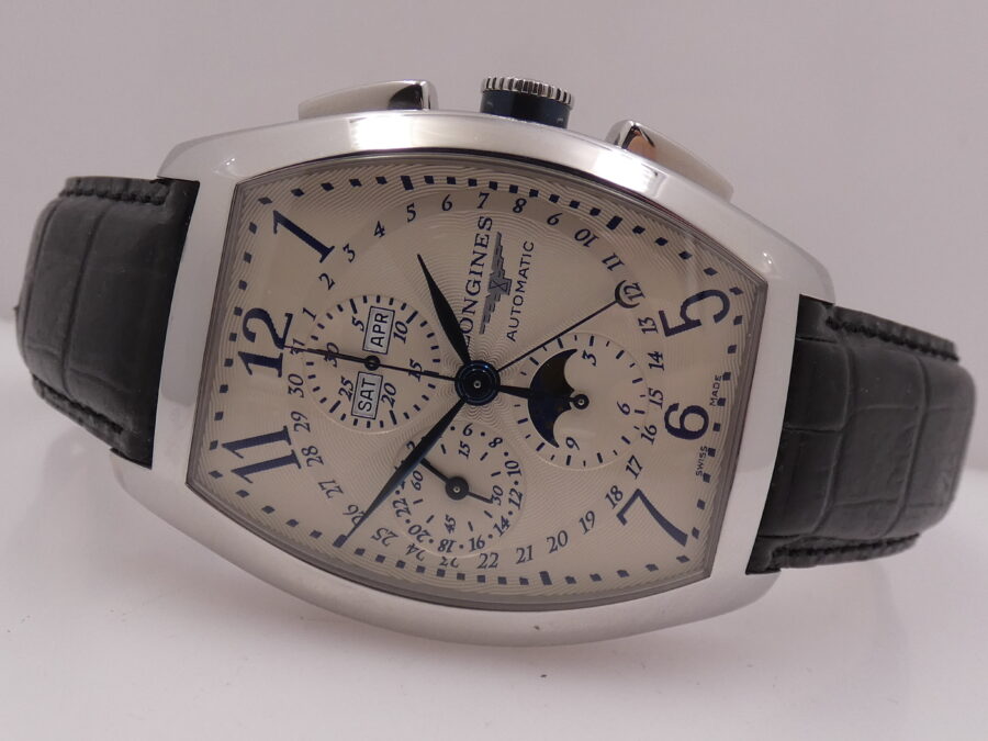 Longines Evidenza Crono Jumbo Triple Date Moonphases NEW BOX&PAPERS Automatico L2.688.4 - immagine 5