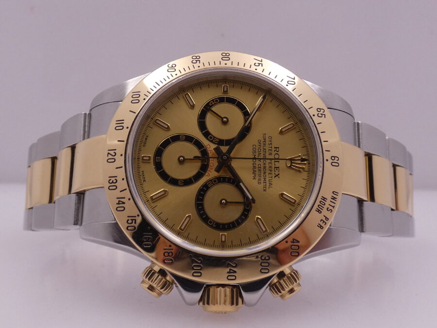 Rolex Daytona Zenith 16523 SEL A Series BOX&PAPERS Never Polished Acciaio & Oro 18Kt Anno 2000 - immagine 5