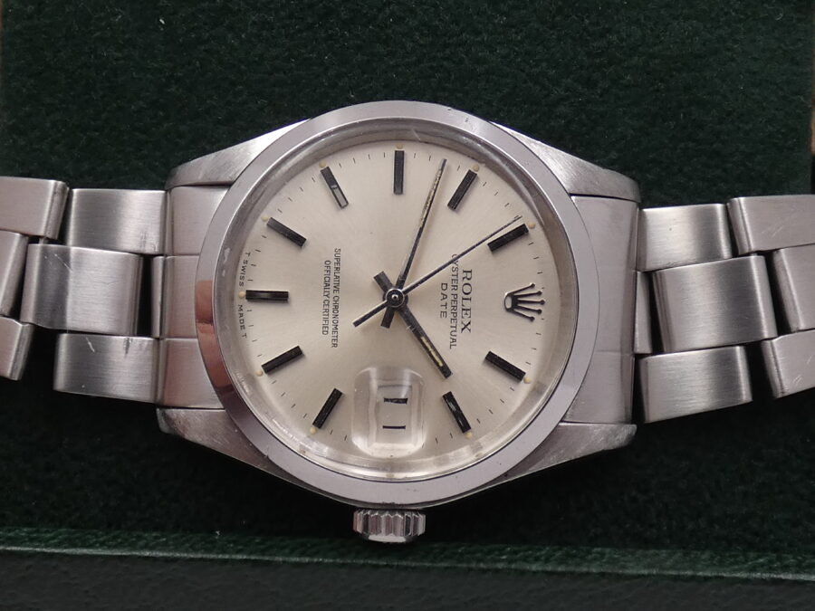 Rolex Oyster Perpetual Date 1500 Automatico Acciaio ANNO 1974 Braccialato - immagine 6