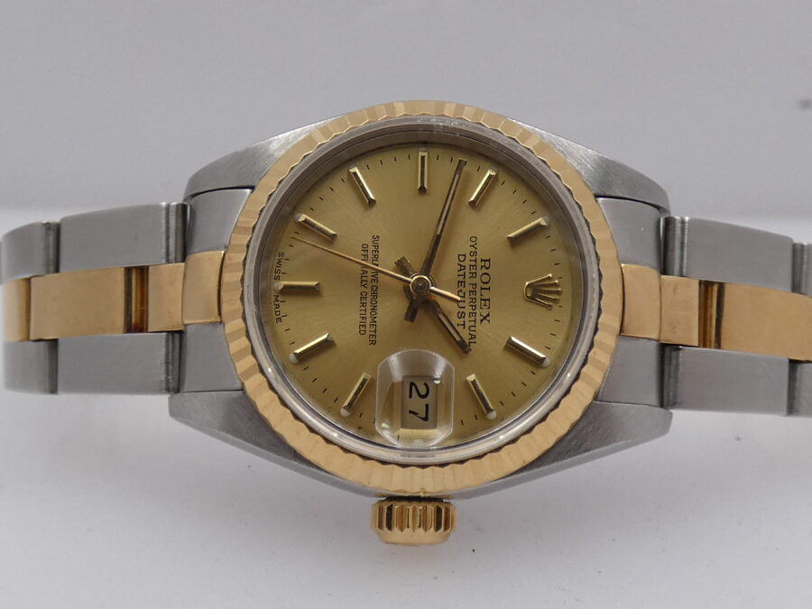 Rolex Lady-Datejust 69173 BOX&PAPERS Garanzia Italia Acciaio & Oro 18Kt ANNO 1994 Automatico - immagine 6